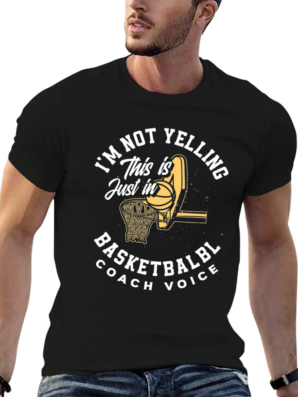 Basketball Coach Voice T-Shirt - Funny Sports Tee