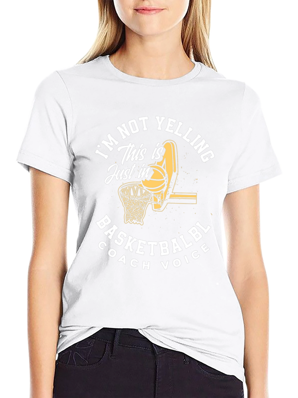 Basketball Coach Voice T-Shirt - Funny Sports Tee