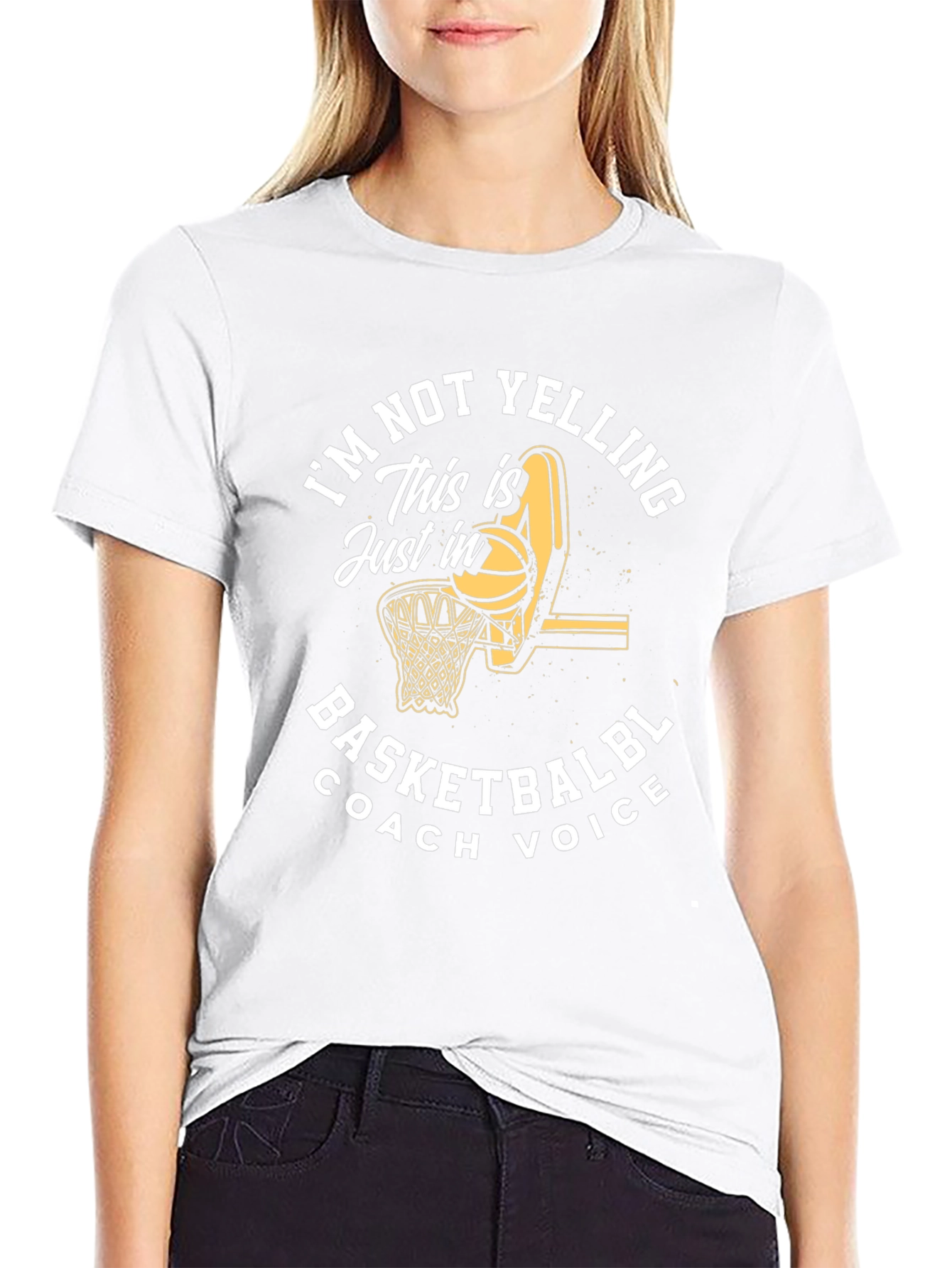 Basketball Coach Voice T-Shirt - Funny Sports Tee