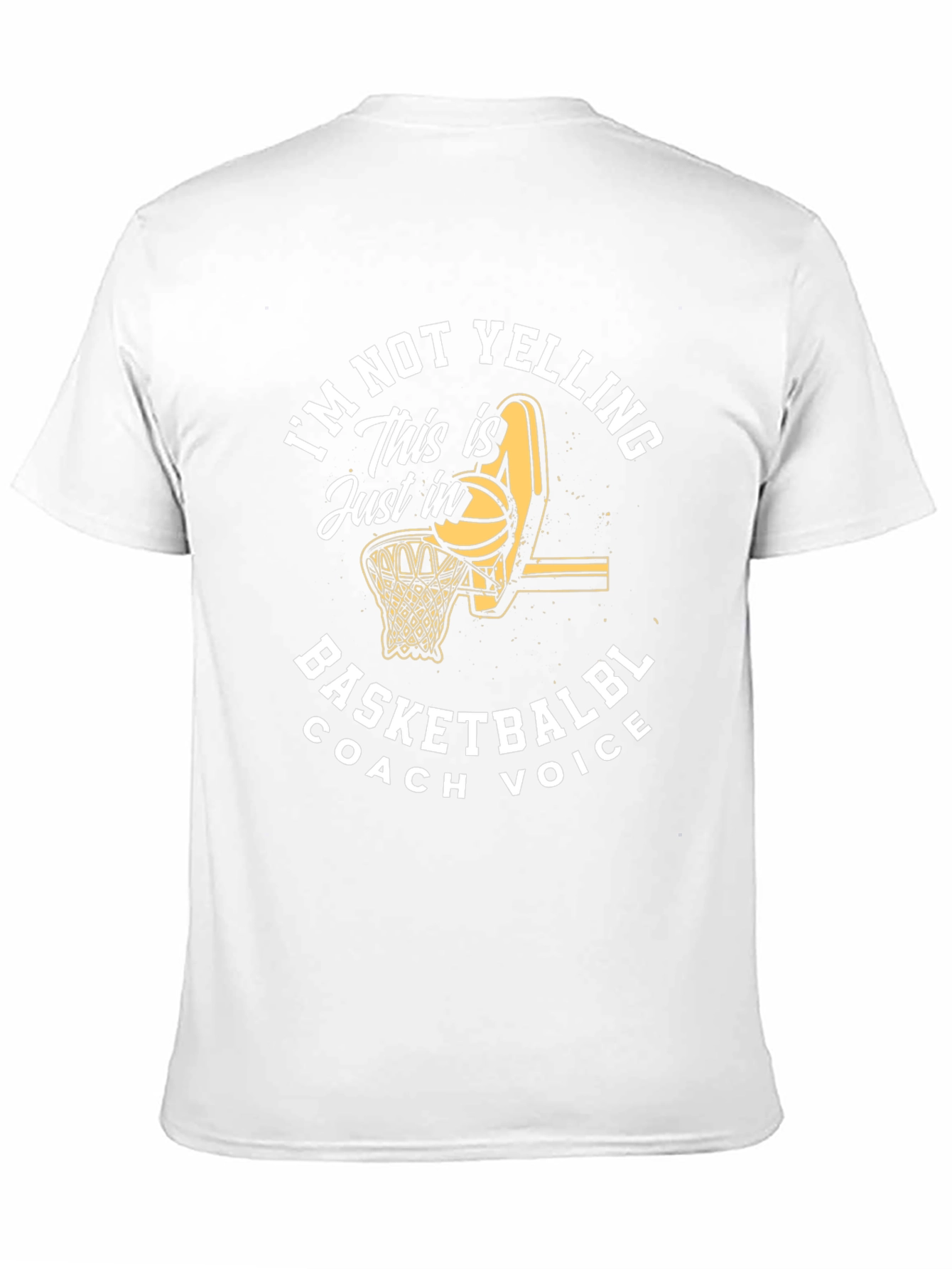 Basketball Coach Voice T-Shirt - Funny Sports Tee