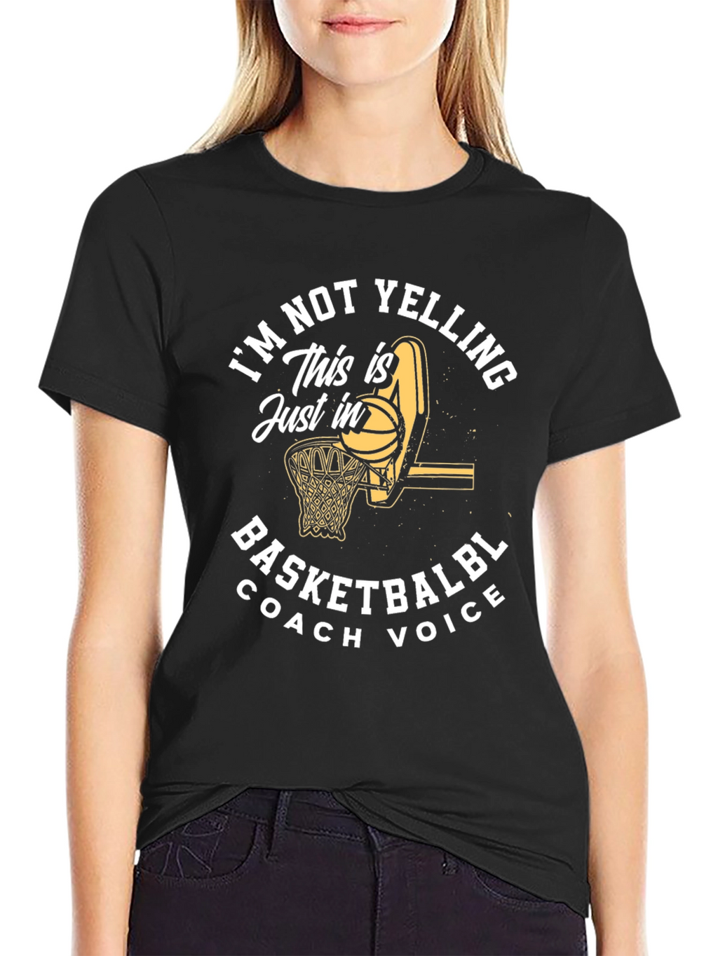 Basketball Coach Voice T-Shirt - Funny Sports Tee