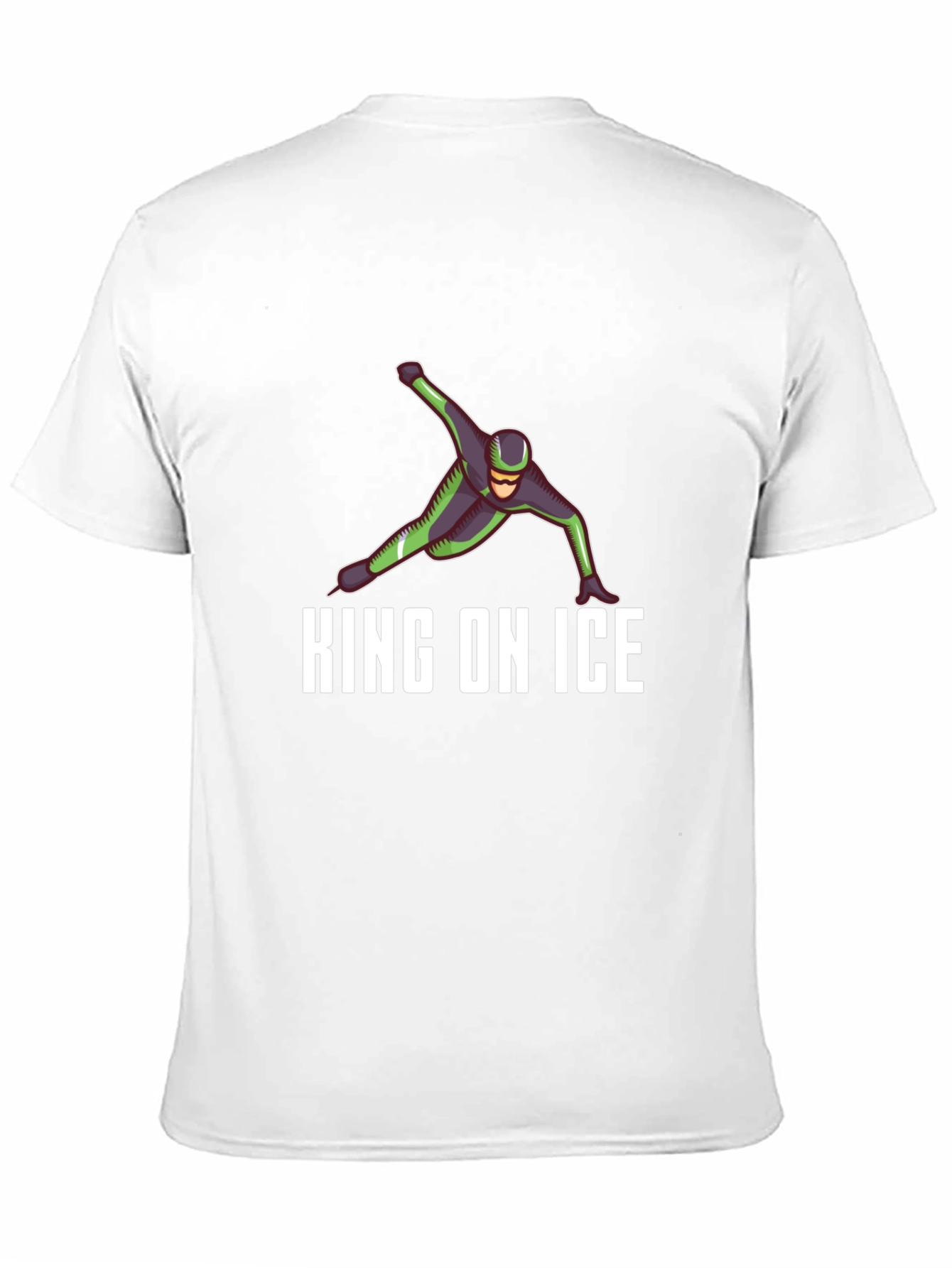 King On Ice Graphic Tee - Black Casual T-Shirt