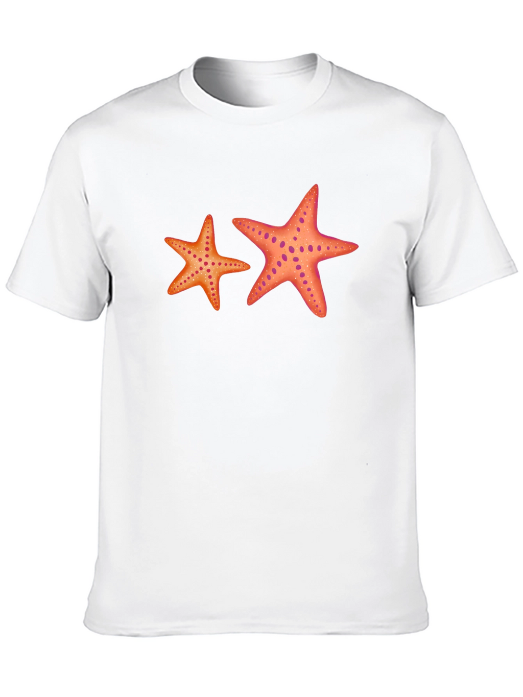 Starfish Graphic Tee - Black Cotton Casual Top