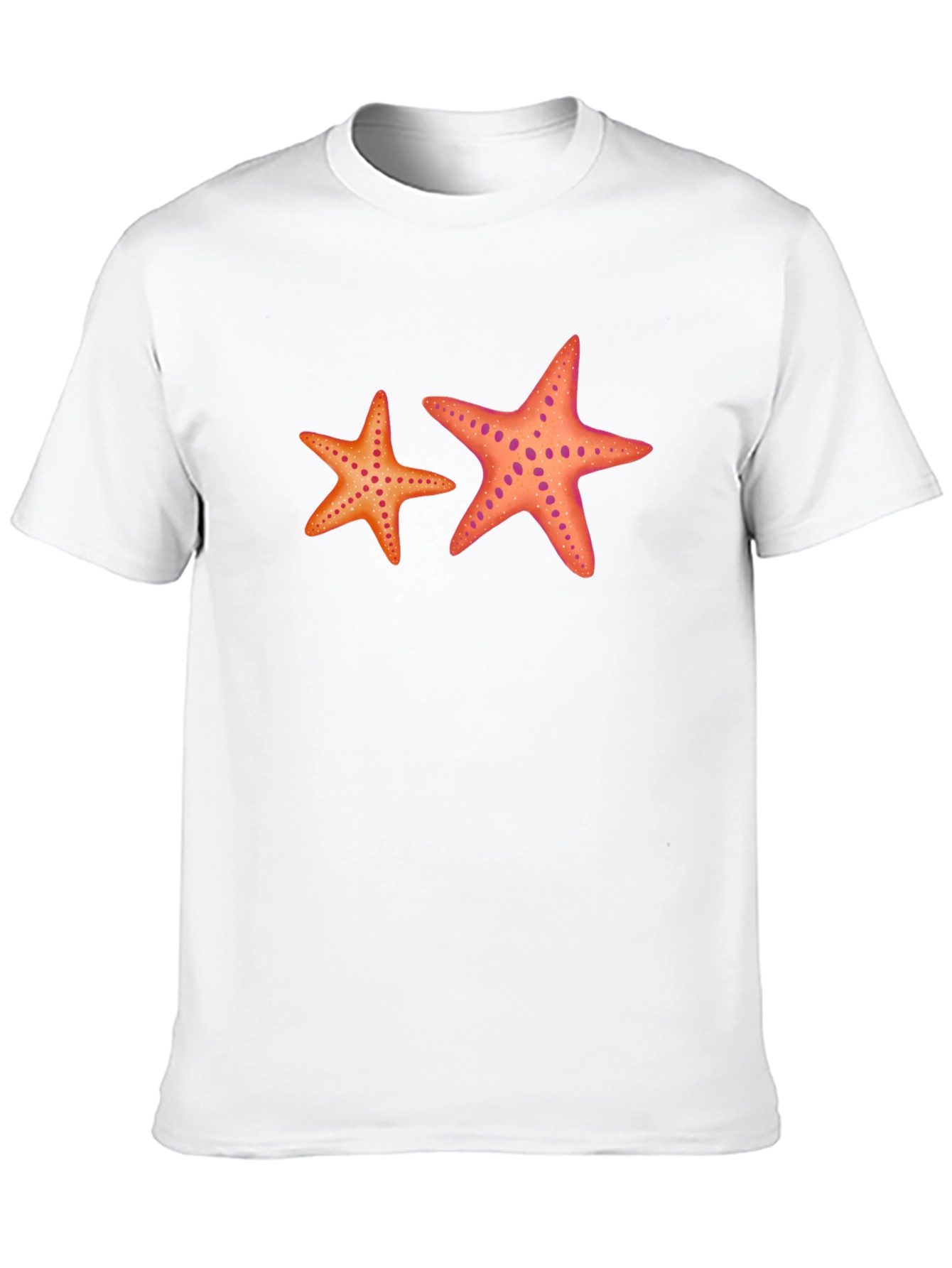 Starfish Graphic Tee - Black Cotton Casual Top
