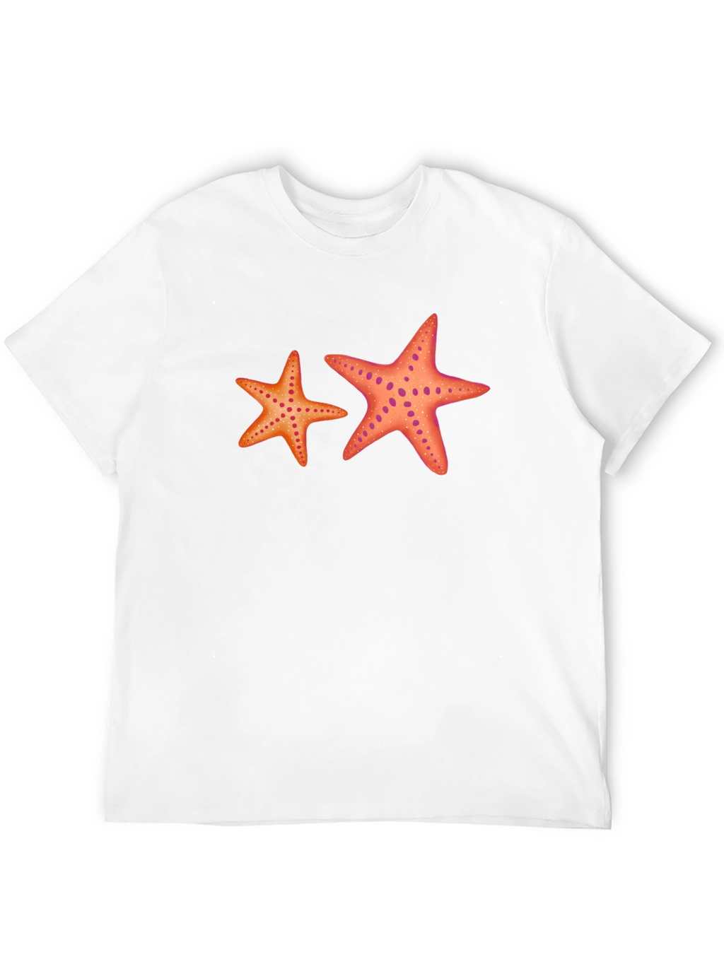 Starfish Graphic Tee - Black Cotton Casual Top