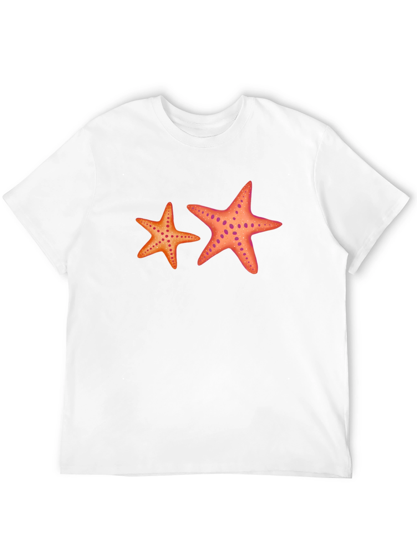Starfish Graphic Tee - Black Cotton Casual Top