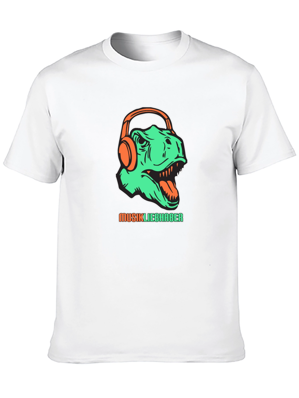 Dino Music Lover T-Shirt - Graphic Tee