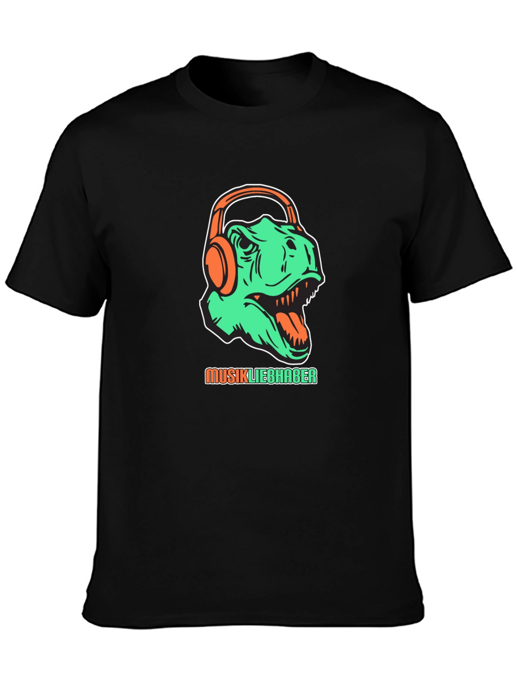 Dino Music Lover T-Shirt - Graphic Tee