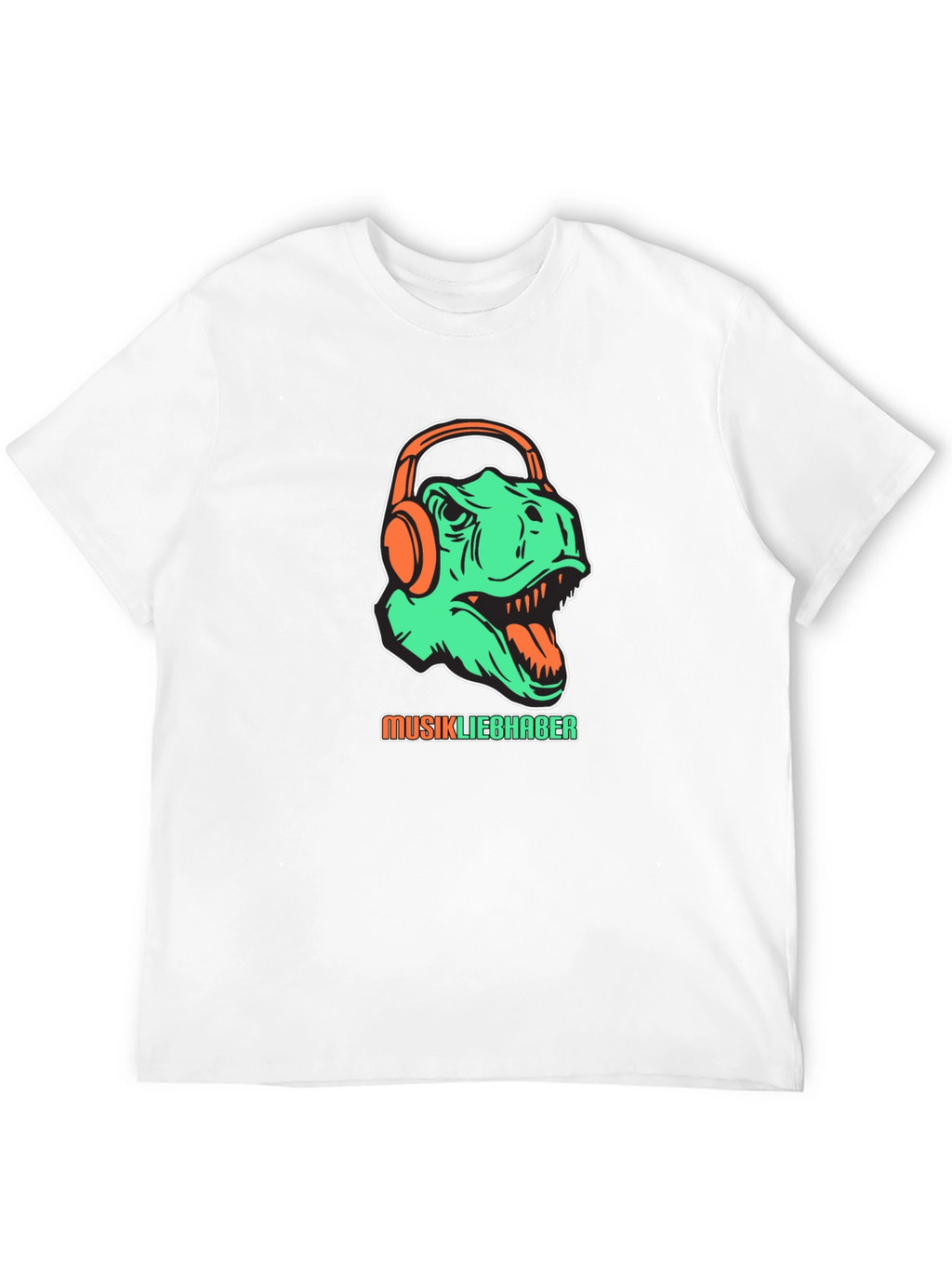 Dino Music Lover T-Shirt - Graphic Tee