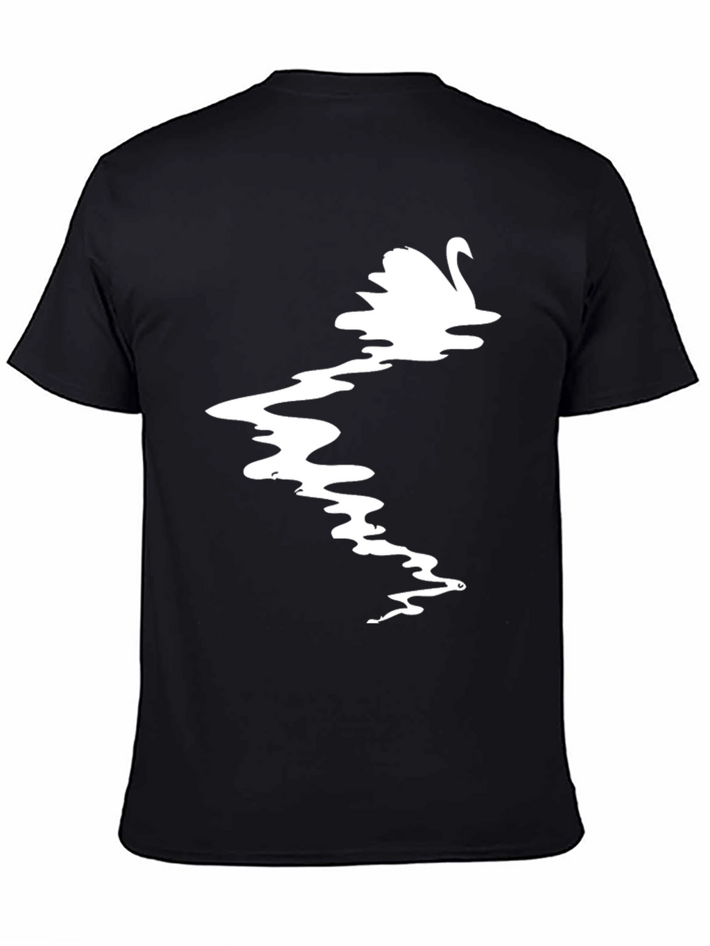 Swan Graphic Black T-Shirt