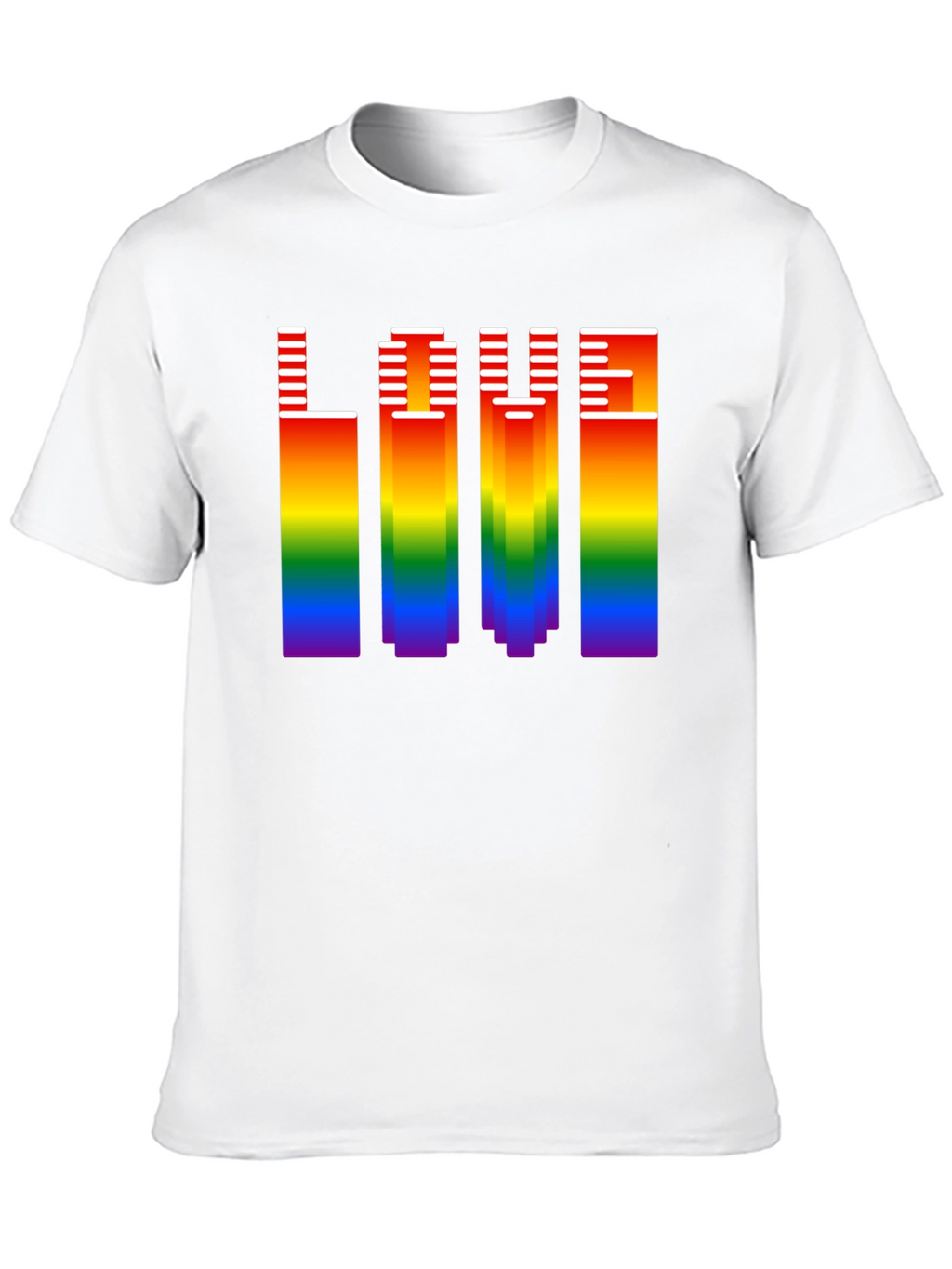 Rainbow LOVE Graphic Tee - Pride Month Shirt