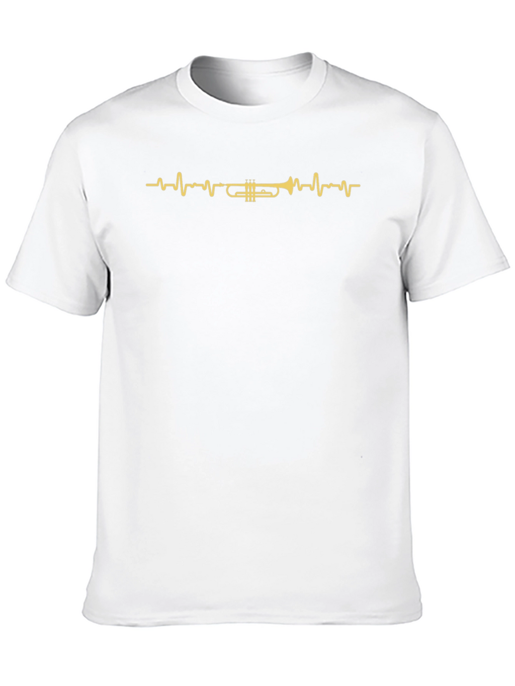 Trumpet Heartbeat Graphic Tee - Musician T-Shirt