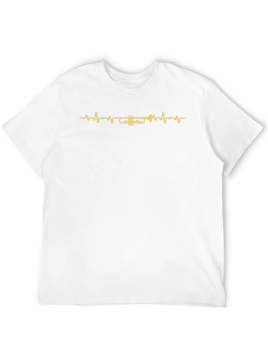 Trumpet Heartbeat Graphic Tee - Musician T-Shirt