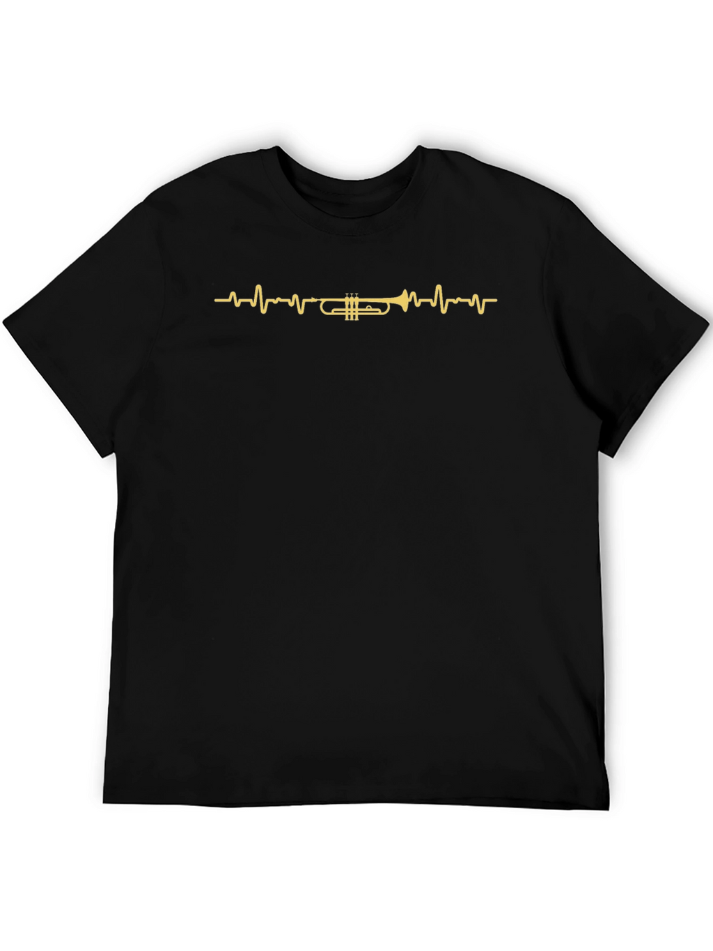 Trumpet Heartbeat Graphic Tee - Musician T-Shirt