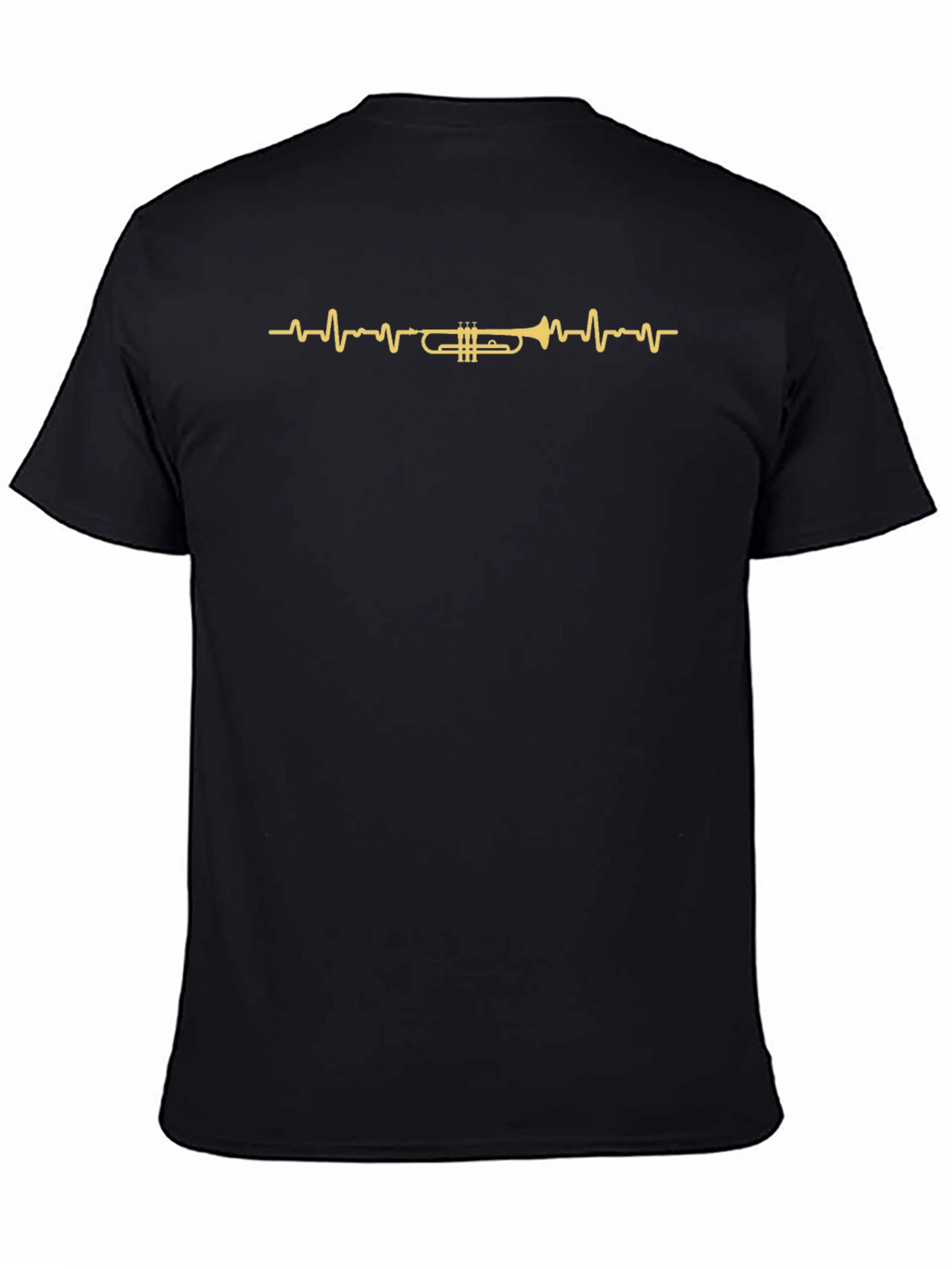 Trumpet Heartbeat Graphic Tee - Musician T-Shirt