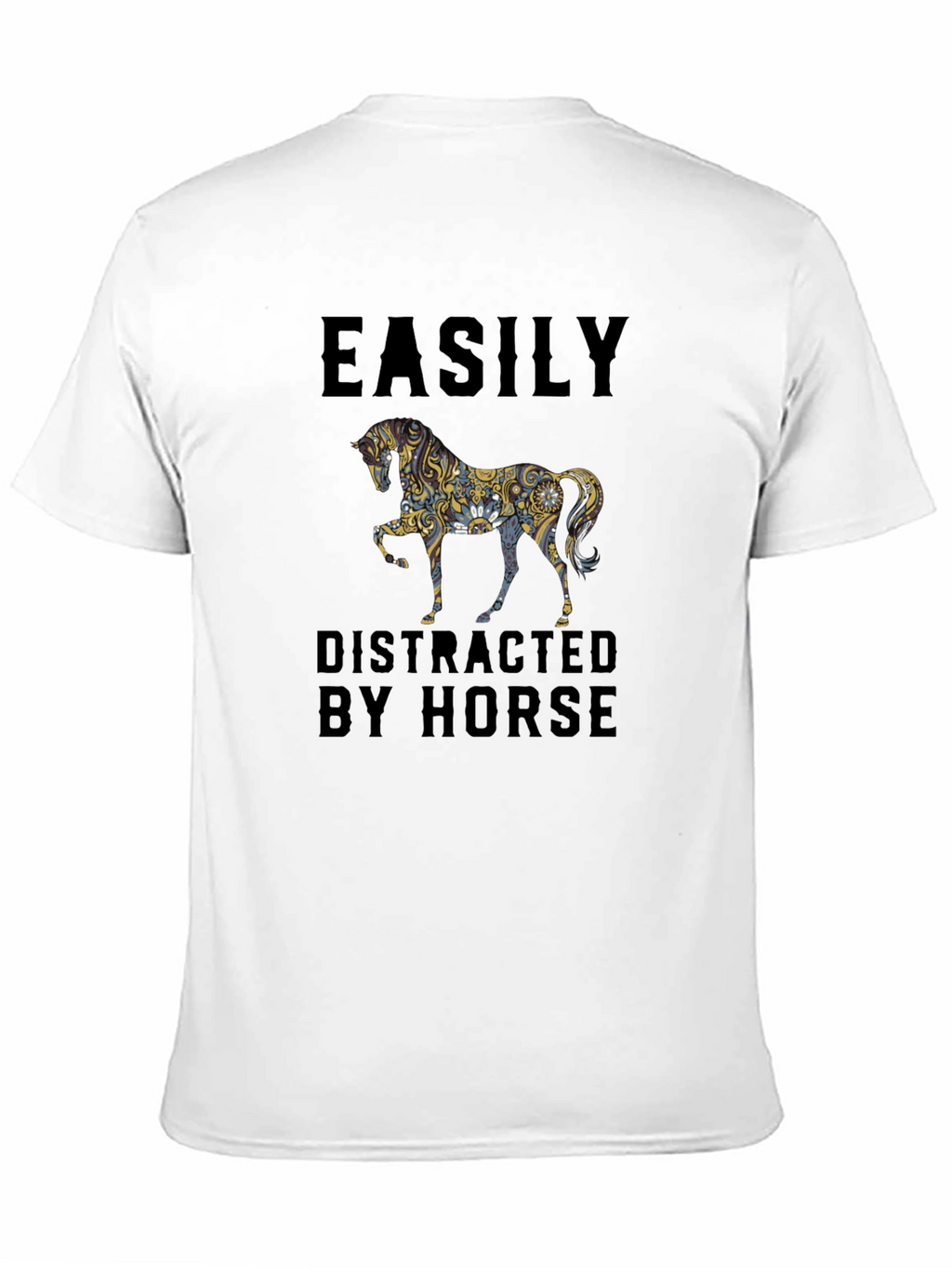 Easily Distracted By Horse Graphic Tee