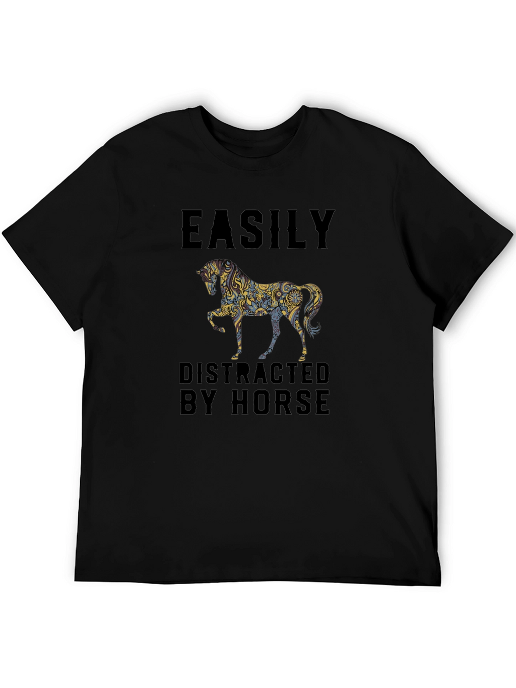 Easily Distracted By Horse Graphic Tee