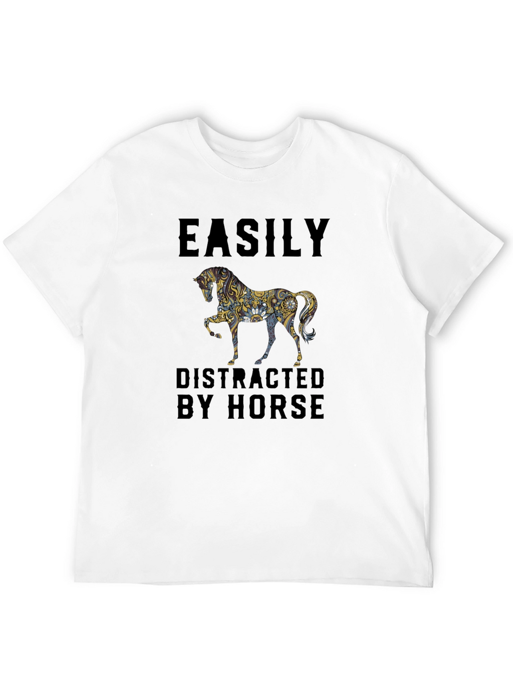 Easily Distracted By Horse Graphic Tee