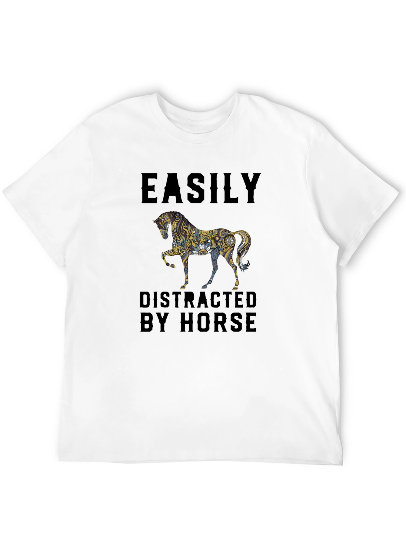 Easily Distracted By Horse Graphic Tee