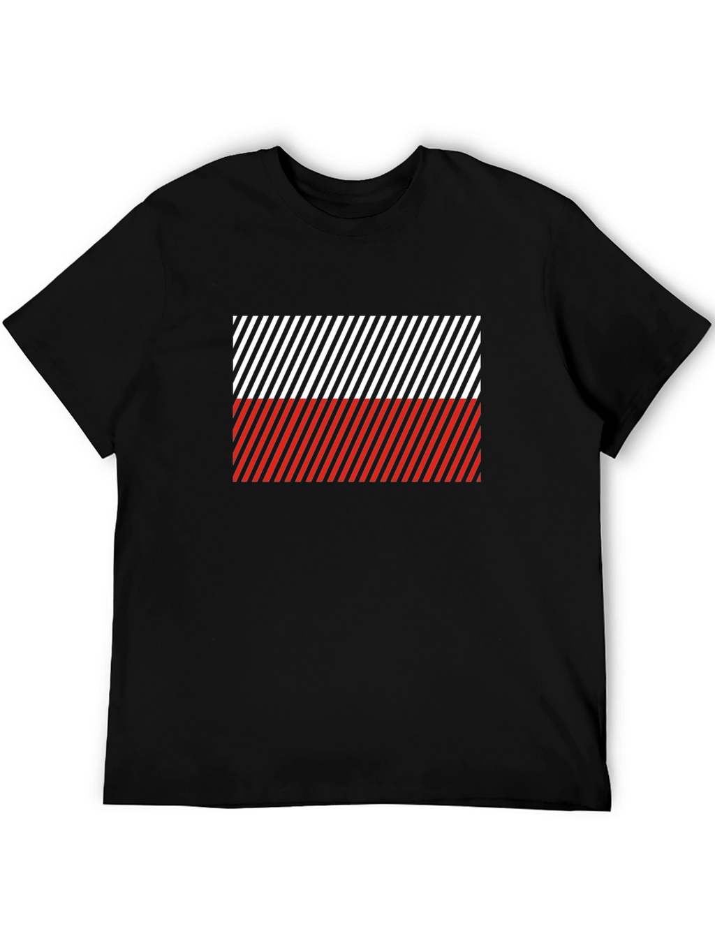 Striped Poland Flag T-Shirt