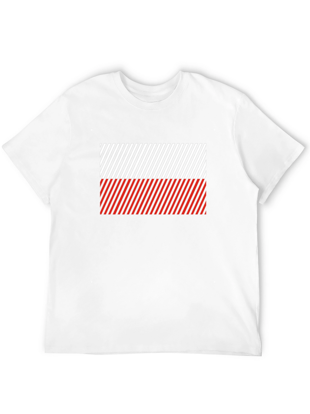 Striped Poland Flag T-Shirt