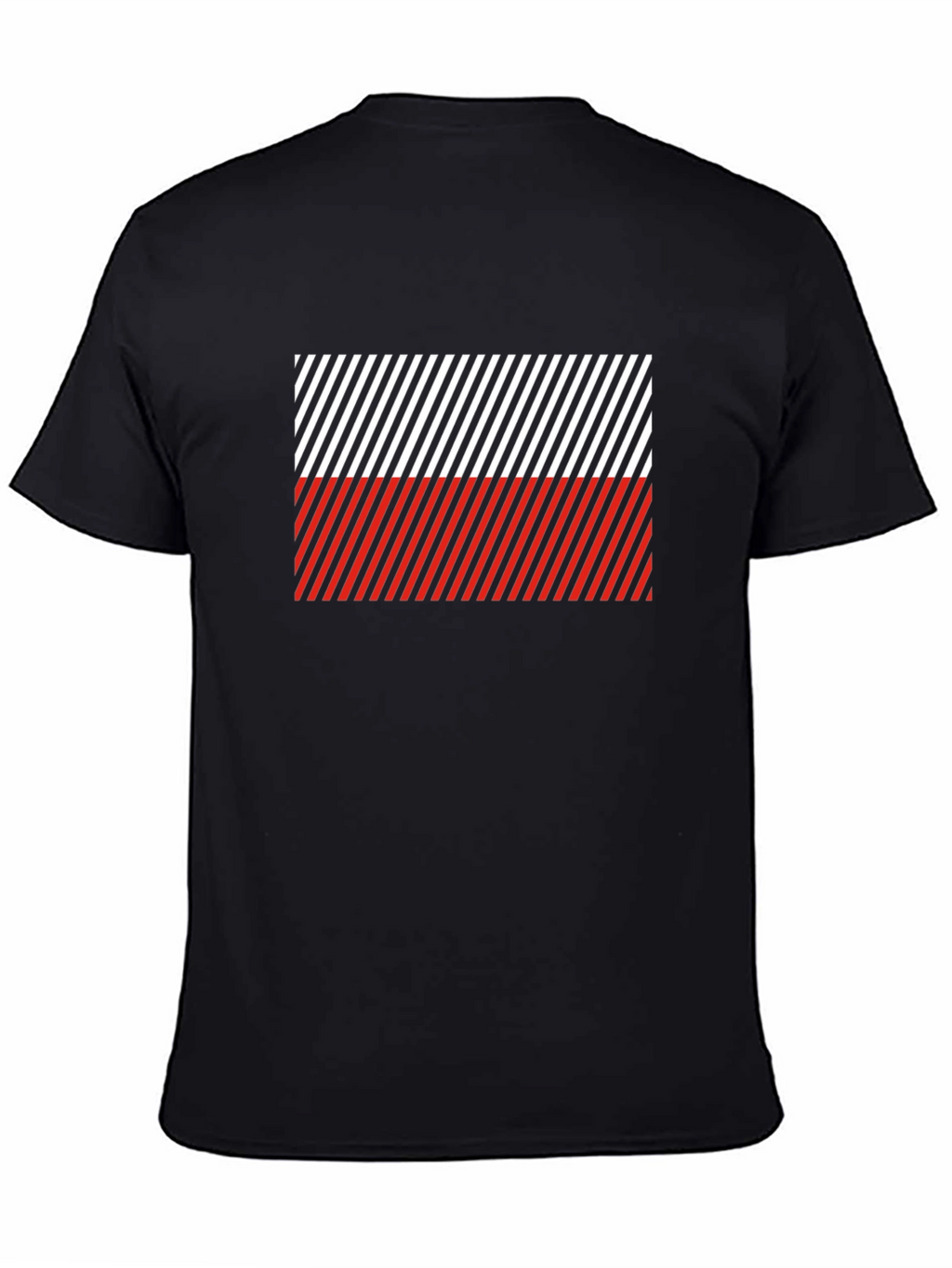 Striped Poland Flag T-Shirt