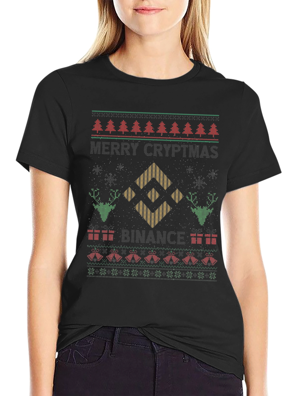 Merry Crypto-mas Ugly Christmas T-Shirt