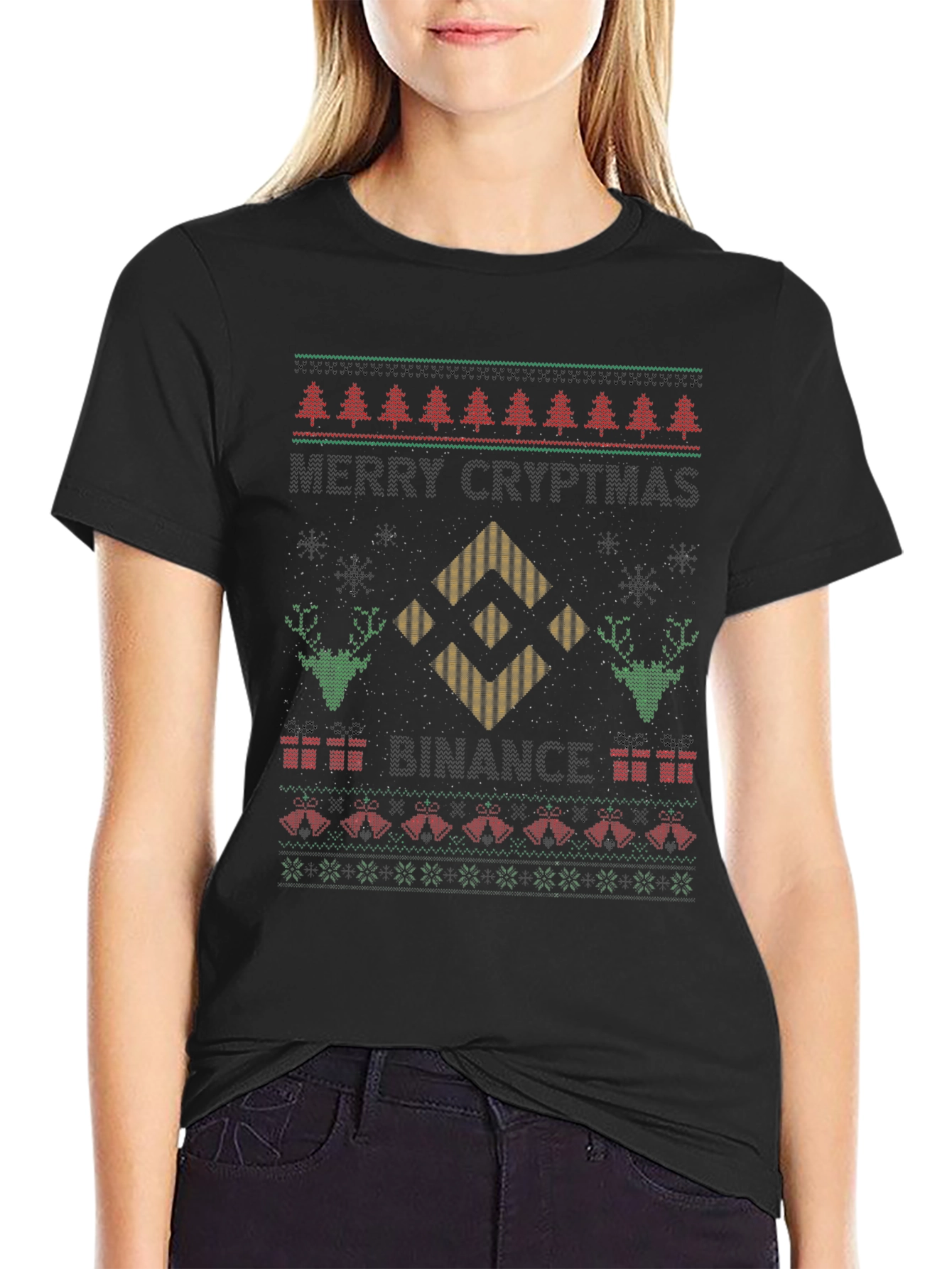 Merry Crypto-mas Ugly Christmas T-Shirt