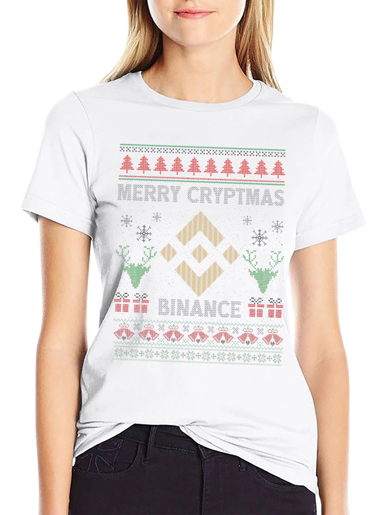 Merry Crypto-mas Ugly Christmas T-Shirt