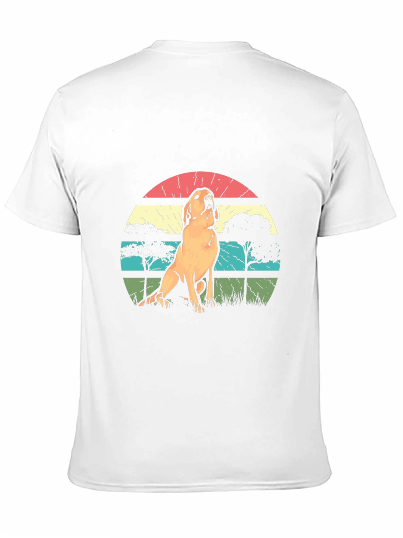 Vintage Dog Graphic Tee - Retro Style