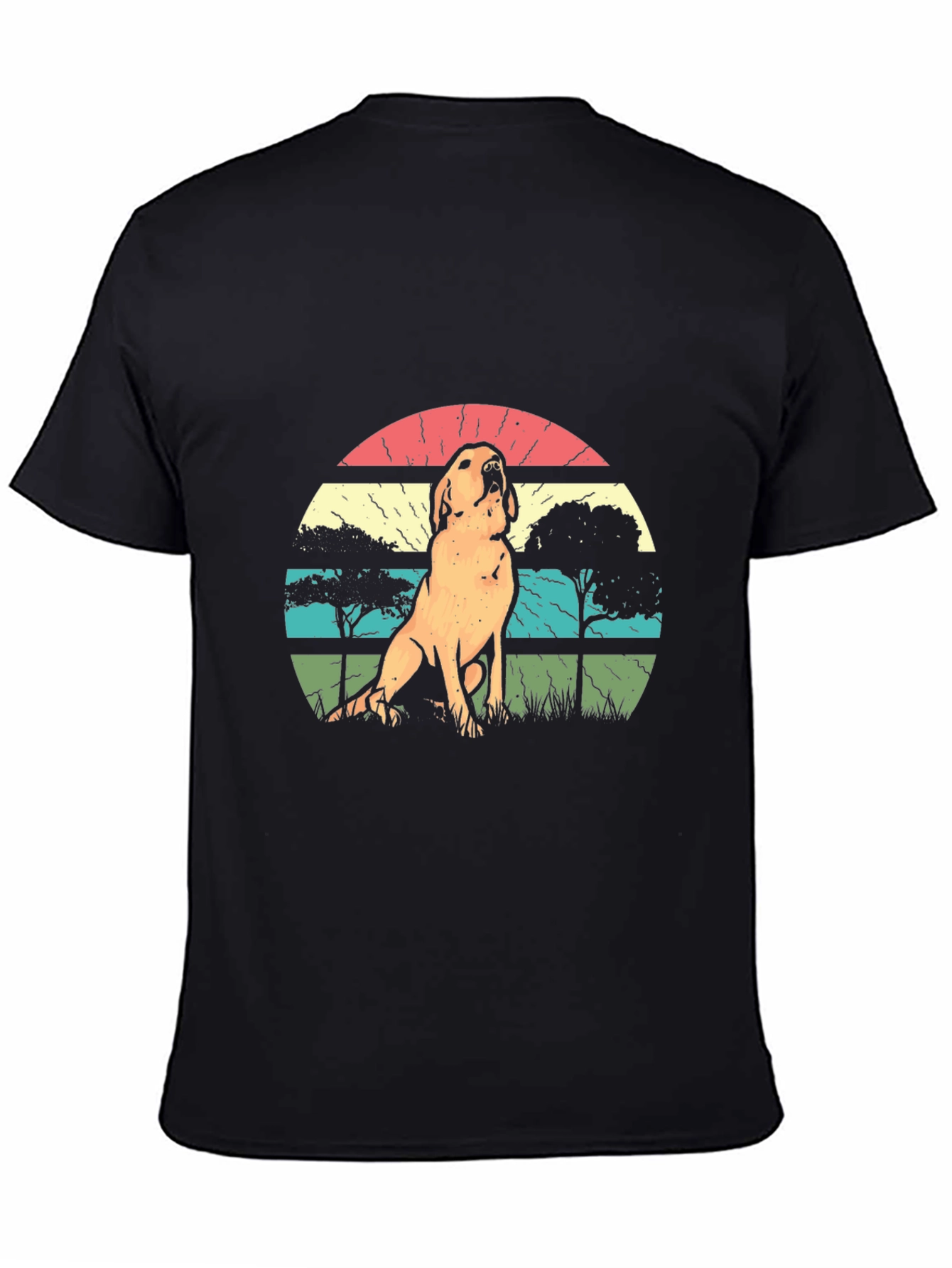 Vintage Dog Graphic Tee - Retro Style