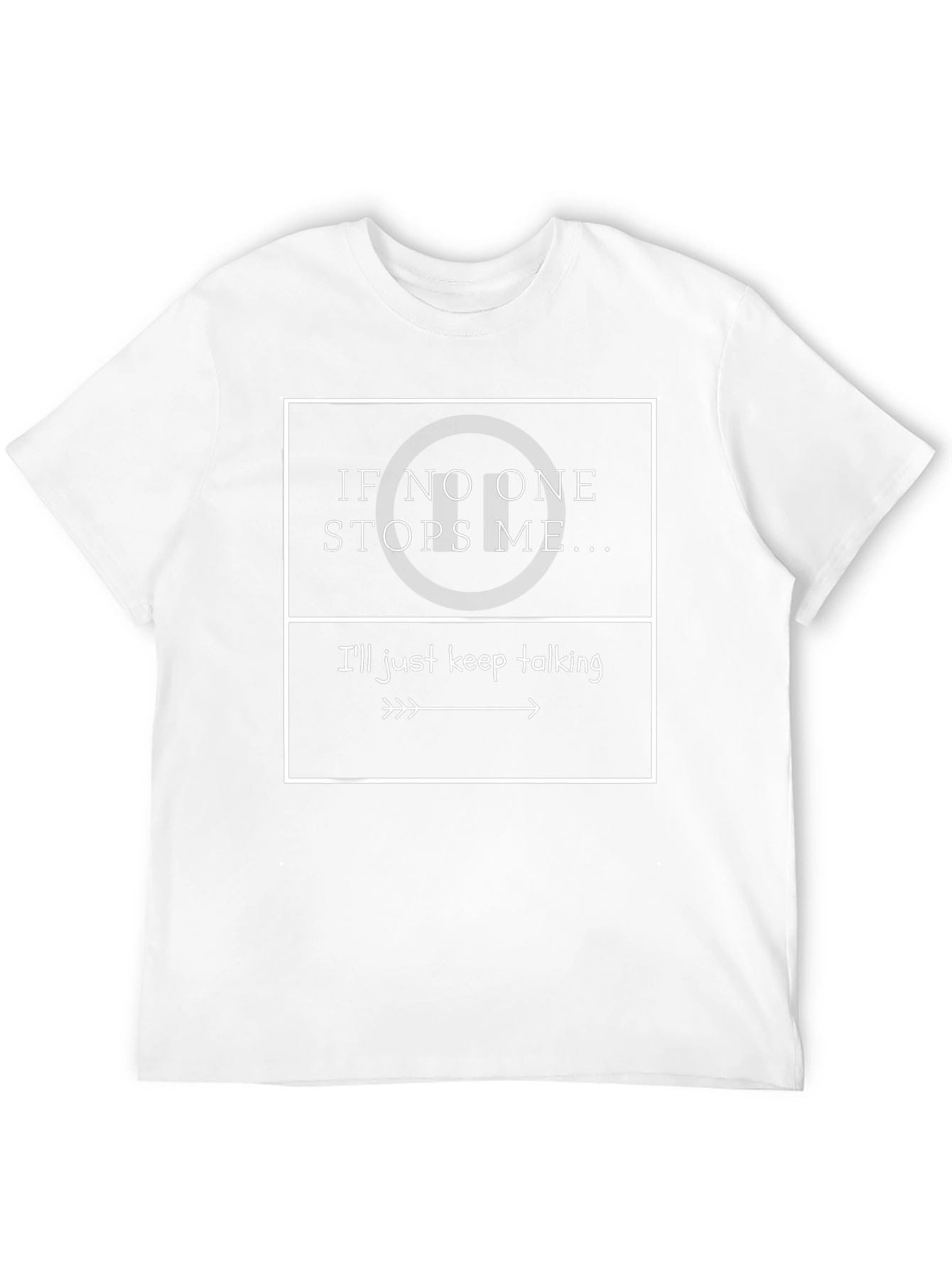 Funny If No One Stops Me Black Graphic Tee