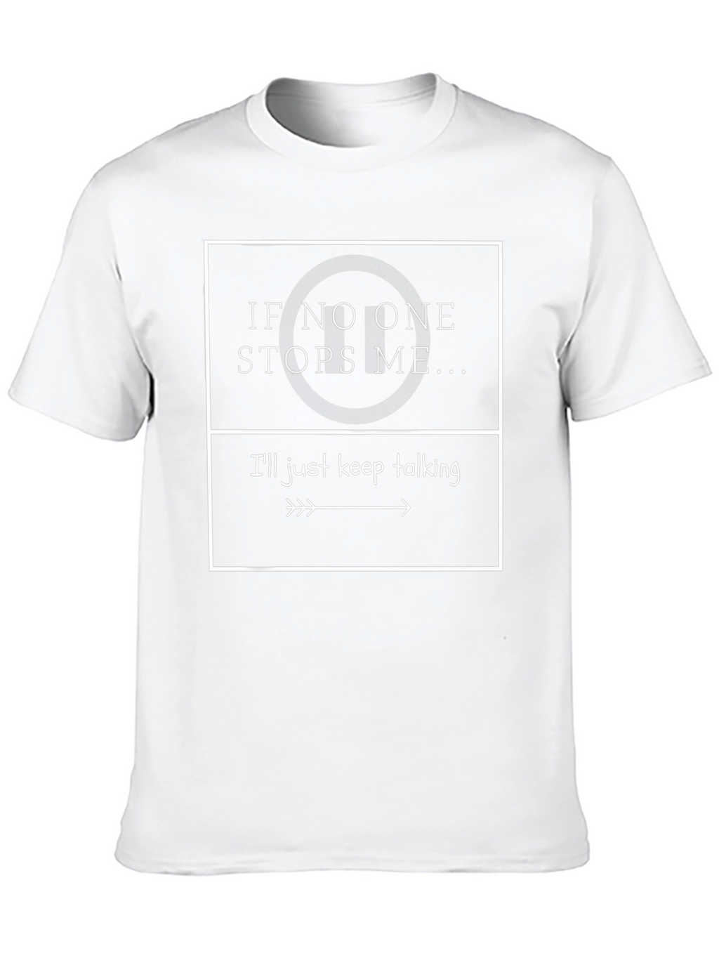 Funny If No One Stops Me Black Graphic Tee