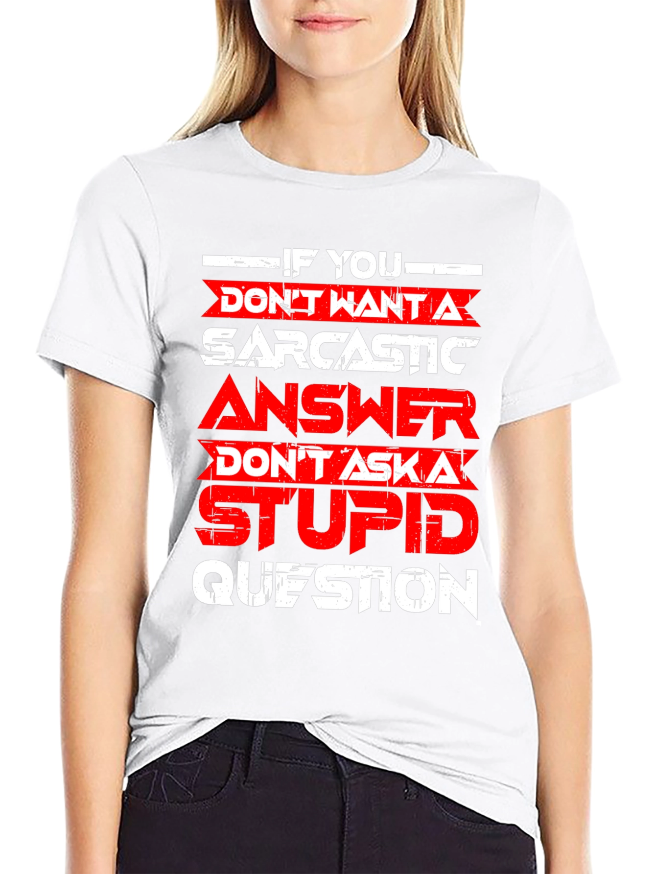 Sarcastic Answer Graphic T-Shirt