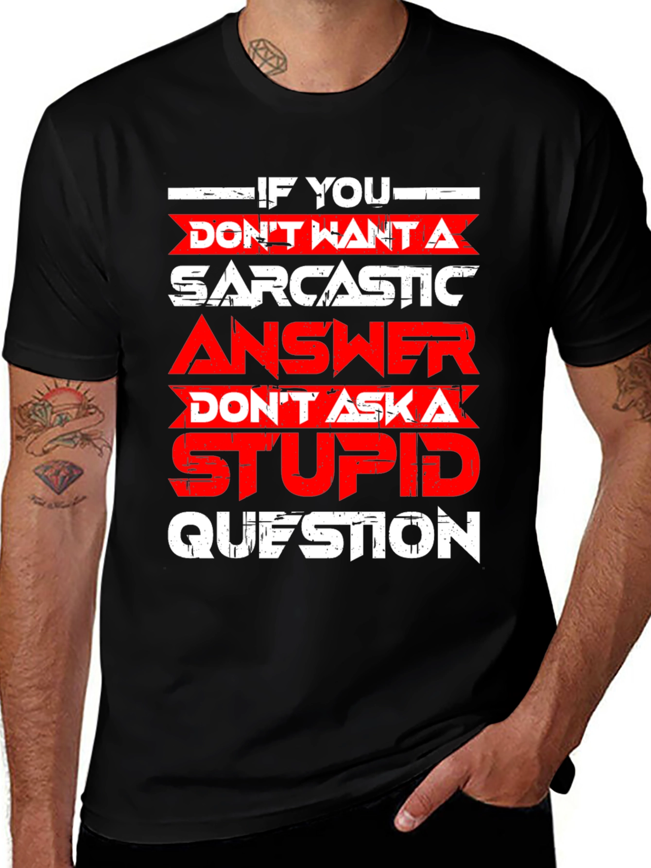 Sarcastic Answer Graphic T-Shirt