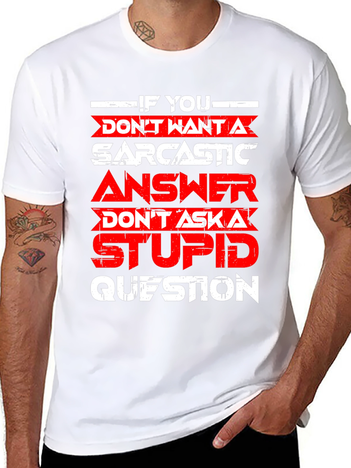 Sarcastic Answer Graphic T-Shirt