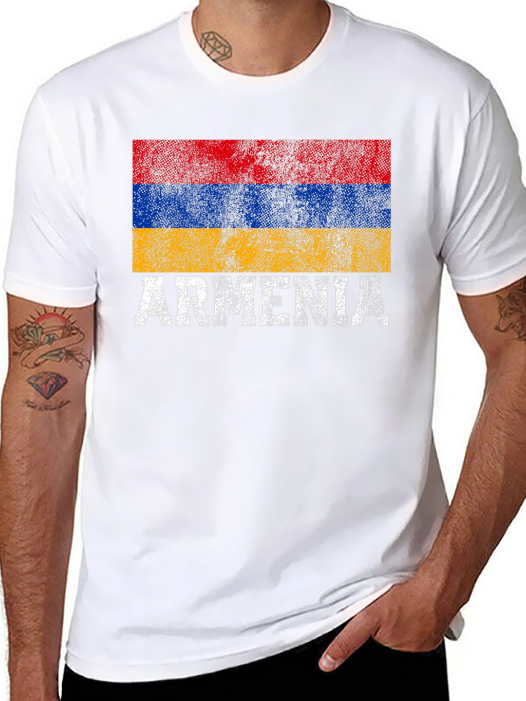 Armenia Flag T-Shirt - Distressed Pride