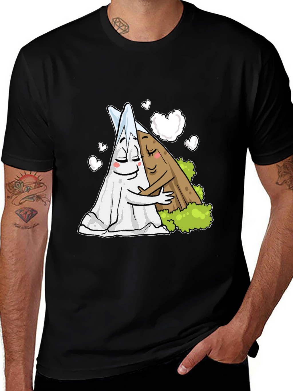 Cute Salt and Pepper Hugging T-Shirt