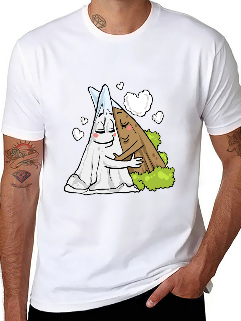 Cute Salt and Pepper Hugging T-Shirt