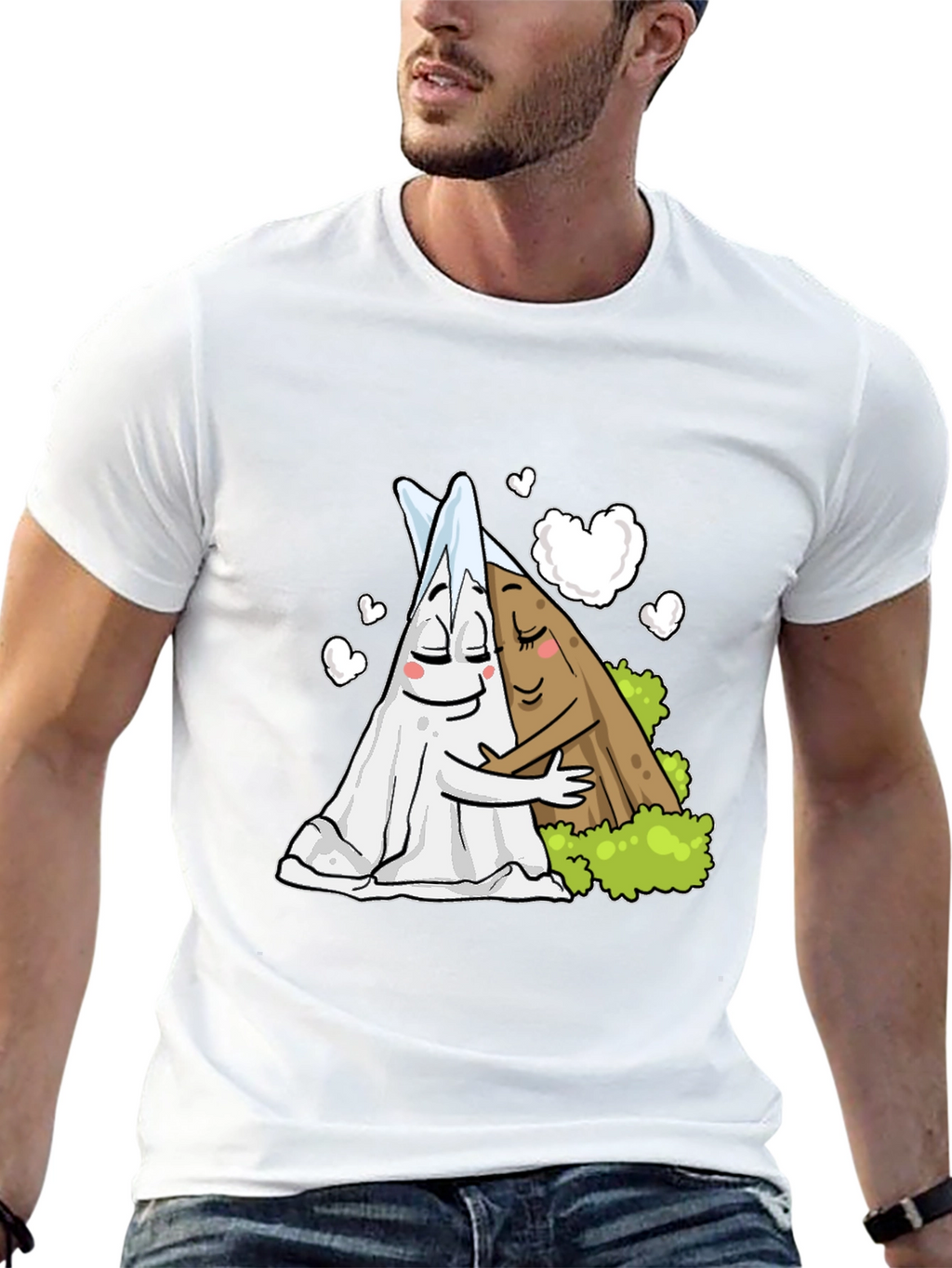 Cute Salt and Pepper Hugging T-Shirt
