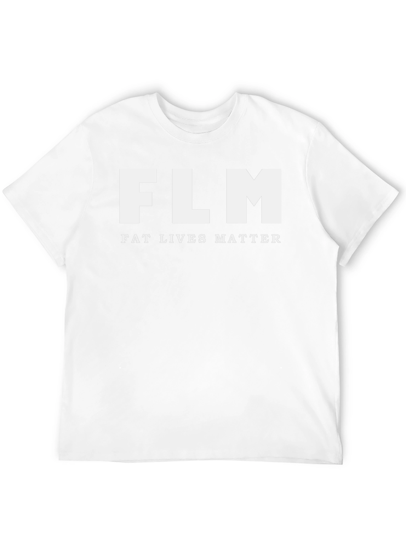 FLM Fat Lives Matter Tee - Unisex Black Cotton T-Shirt