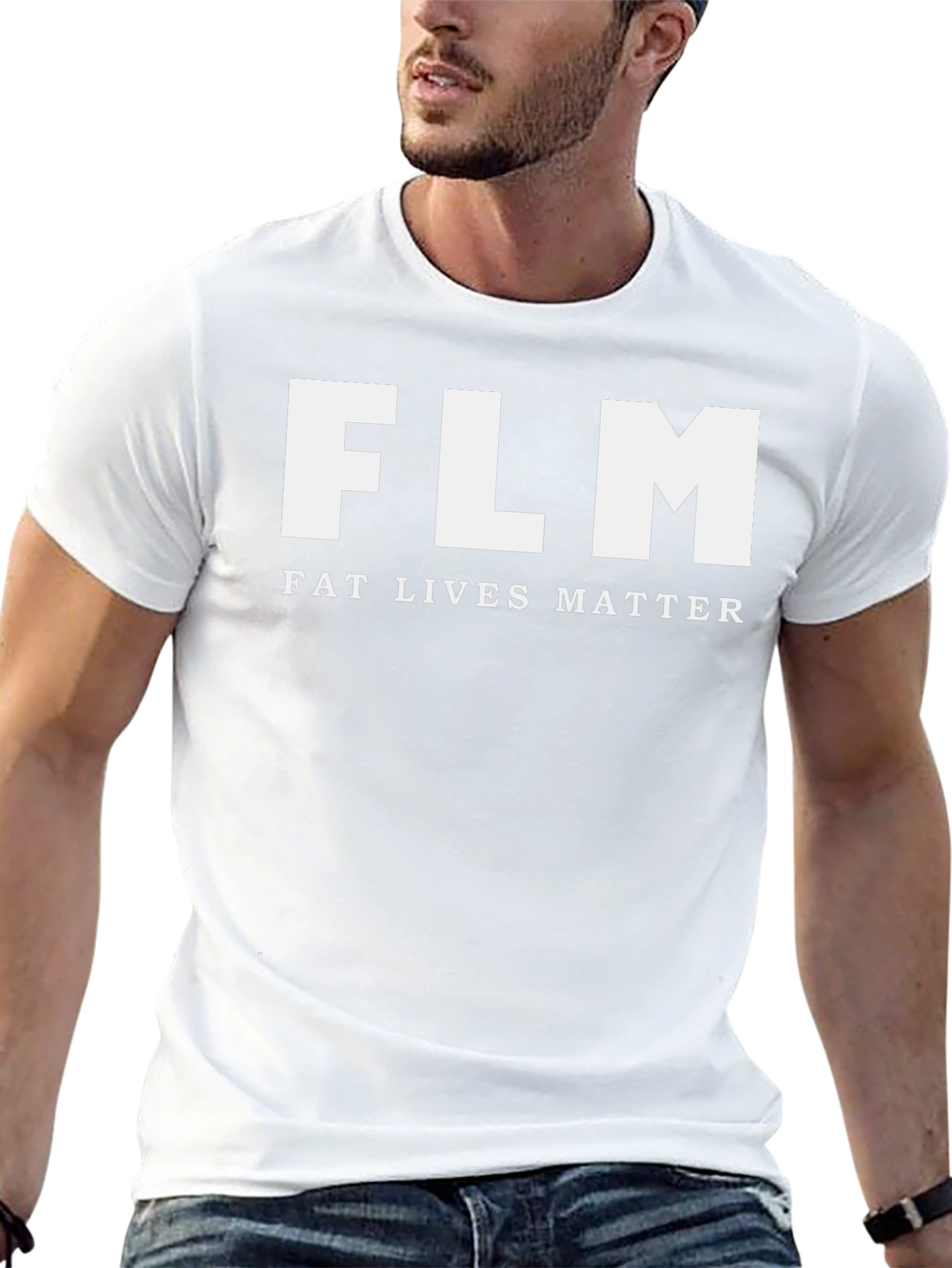 FLM Fat Lives Matter Tee - Unisex Black Cotton T-Shirt