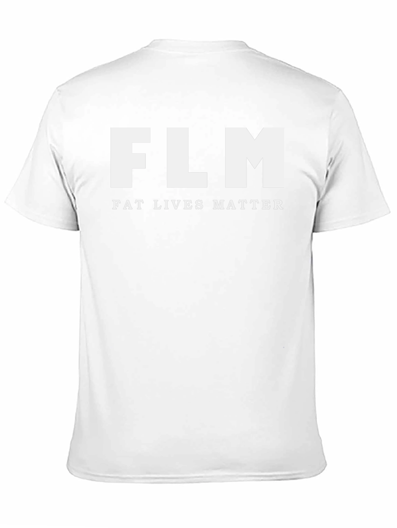 FLM Fat Lives Matter Tee - Unisex Black Cotton T-Shirt