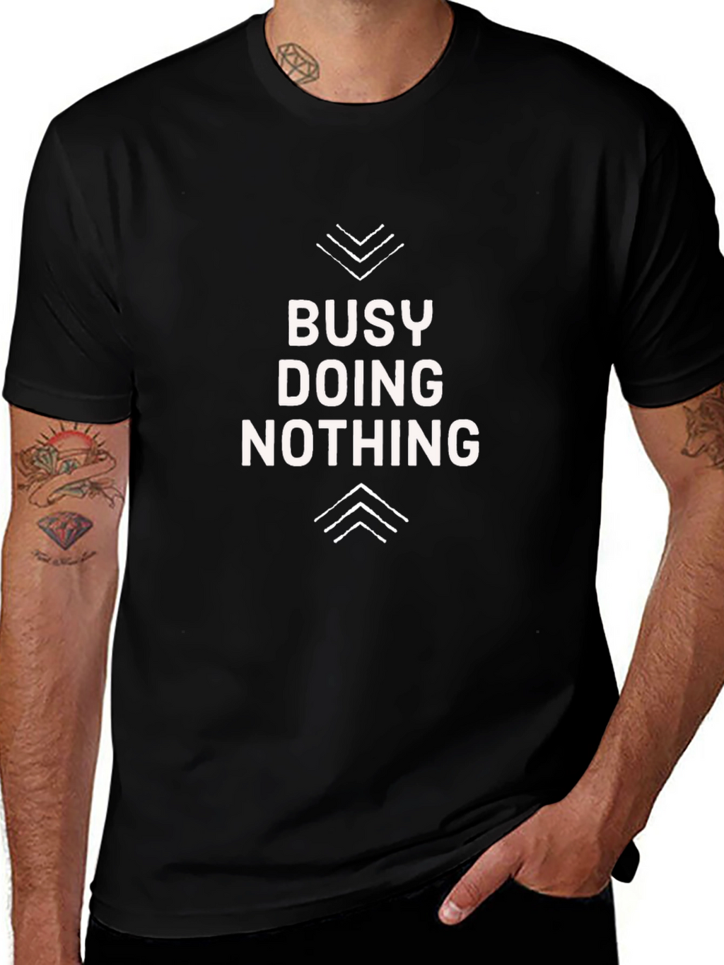 Busy Doing Nothing Graphic T-Shirt - Soft Cotton Tee
