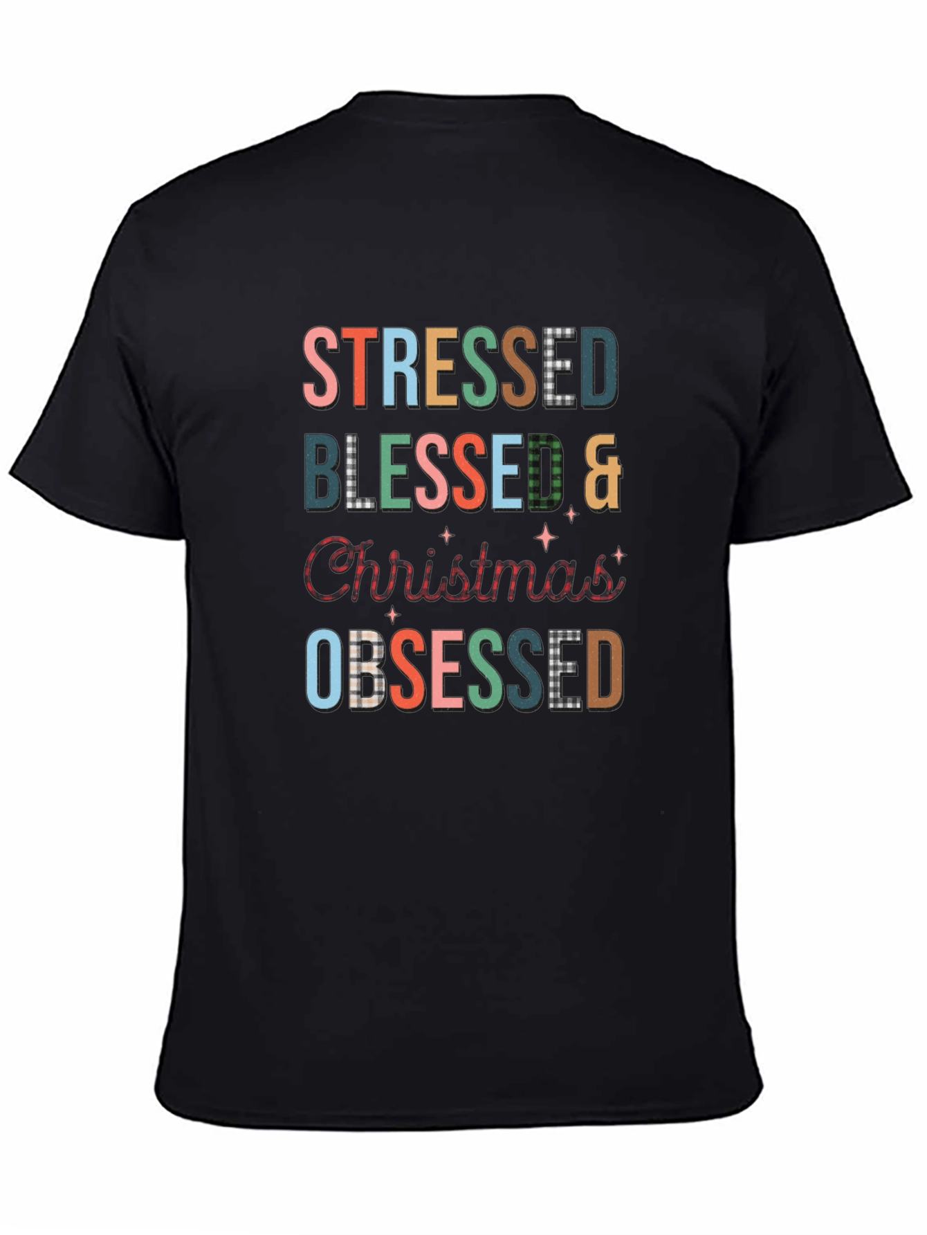 Stressed Blessed Christmas Obsessed T-Shirt