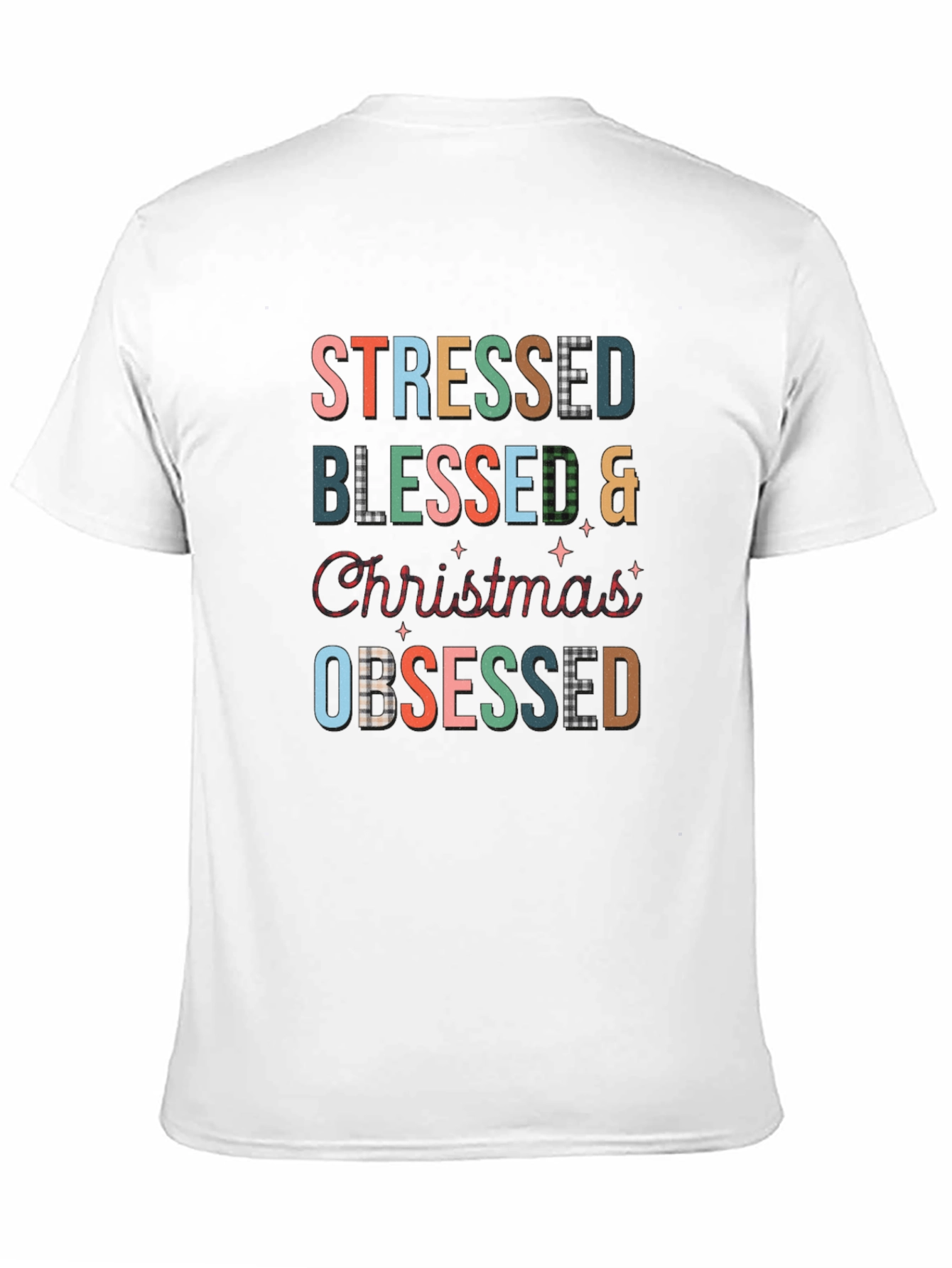 Stressed Blessed Christmas Obsessed T-Shirt
