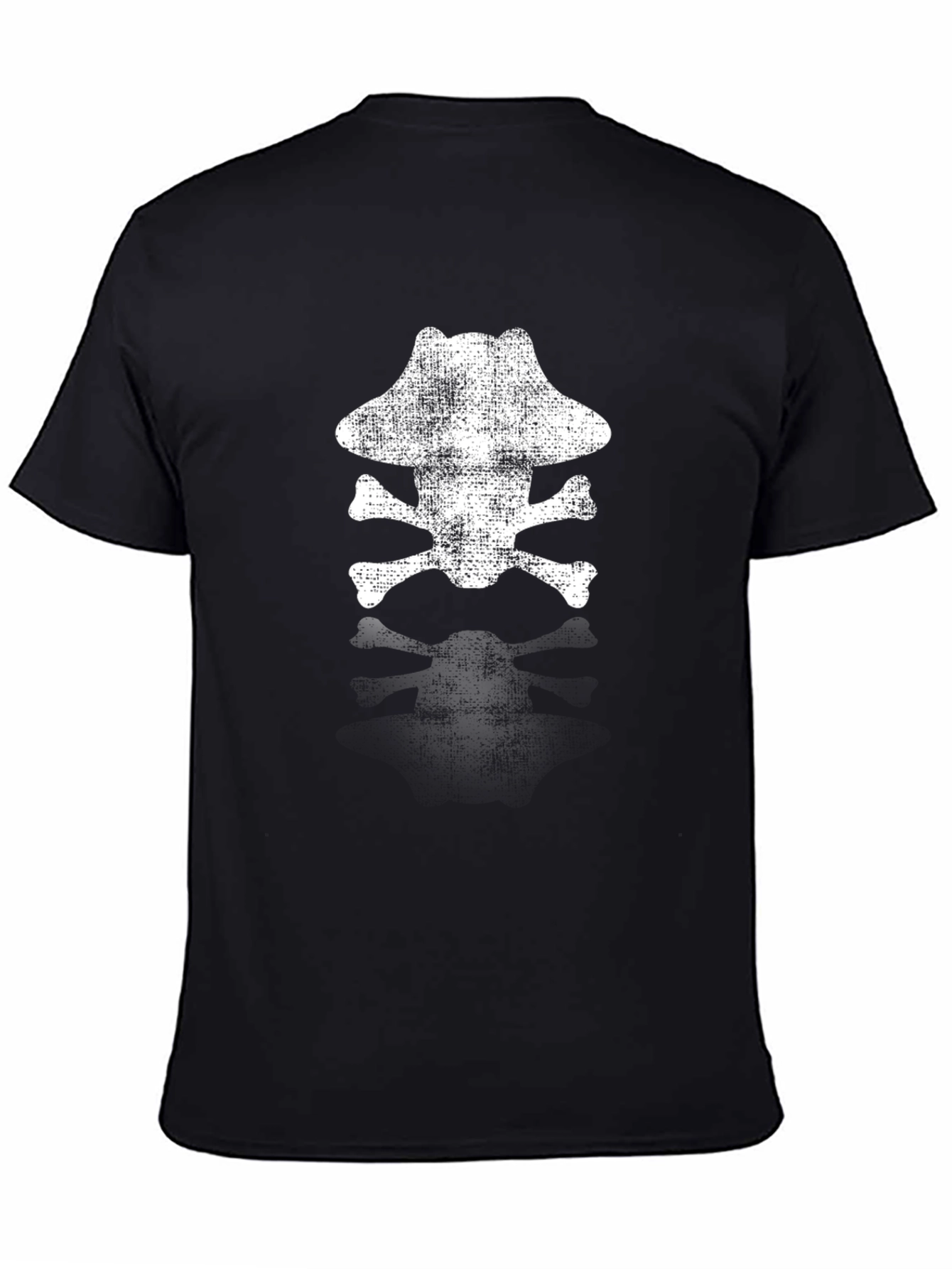 Pirate Skull Graphic T-Shirt - Black Cotton Tee