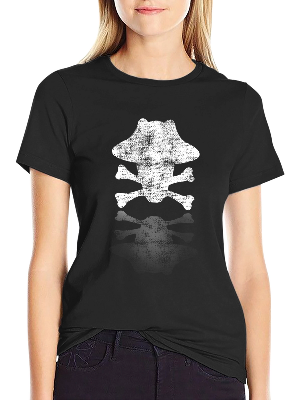 Pirate Skull Graphic T-Shirt - Black Cotton Tee