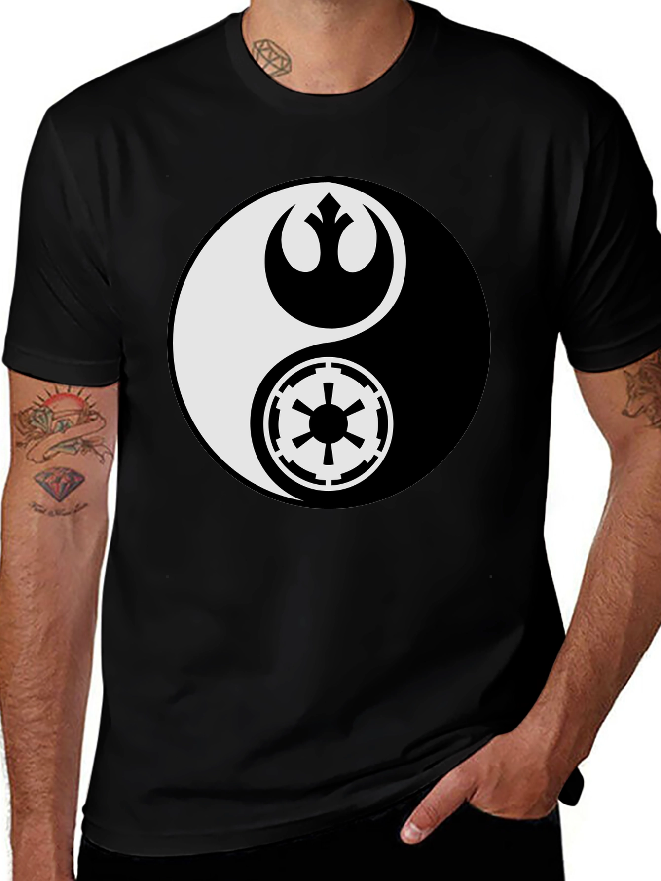 Yin Yang Star Wars T-Shirt - Balance of the Force Tee