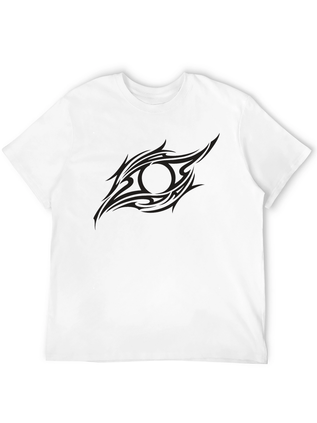 Mens Black Tribal Eye Graphic Tee